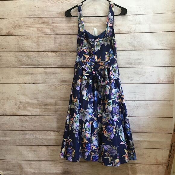 STELLA MORGAN‎ DANCE DRESS IN NAVY BLUE FLORAL - Picture 6 of 11